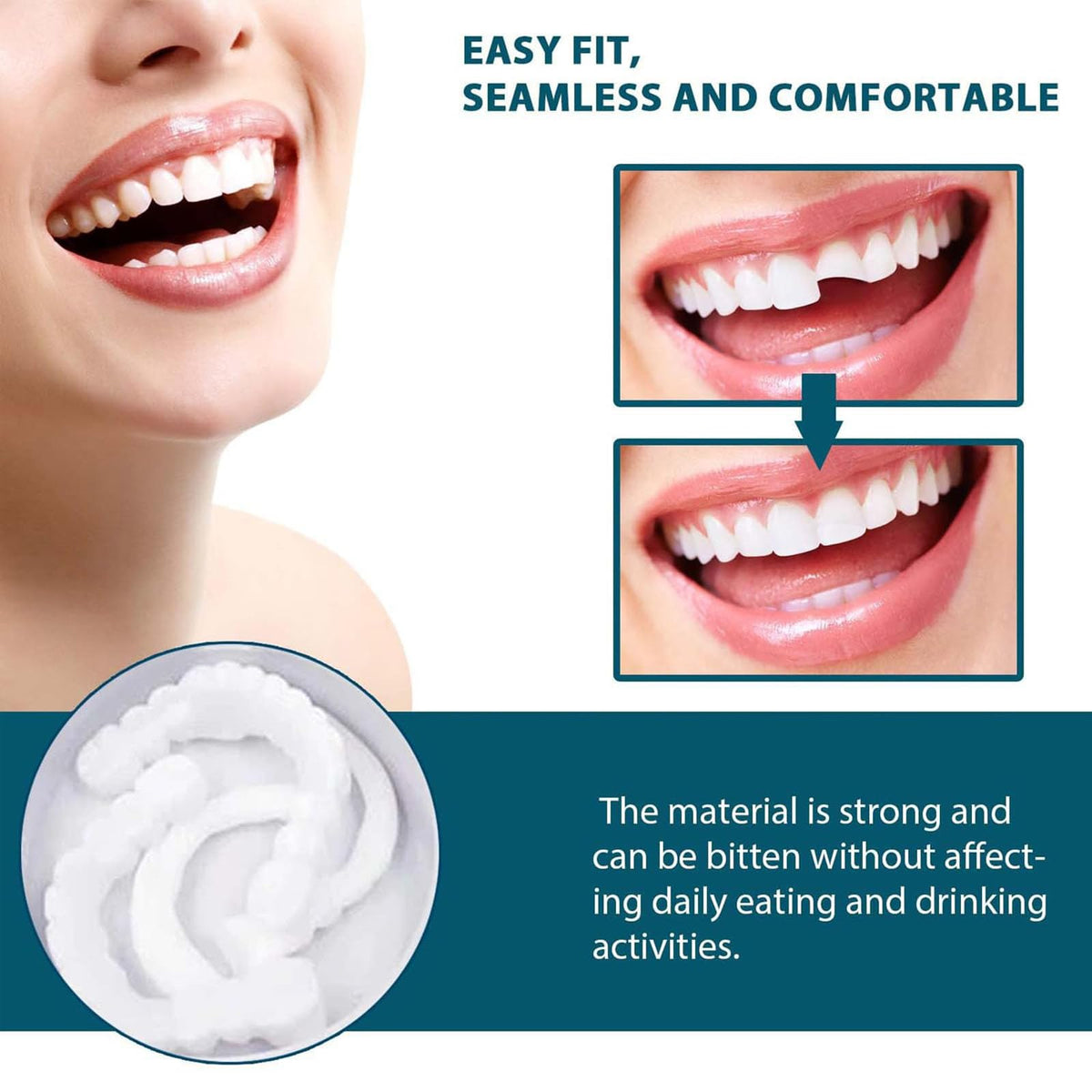 Clip on Veneers Silicone Kit for Both Upper and Lower (3Set) O4052