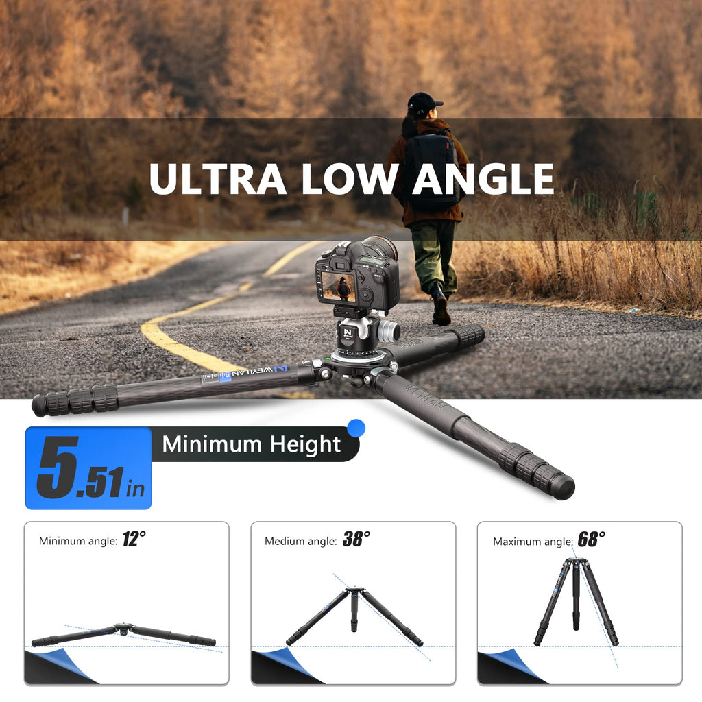 Carbon Fiber Tripod with 75mm Bowl and Adapter W99108