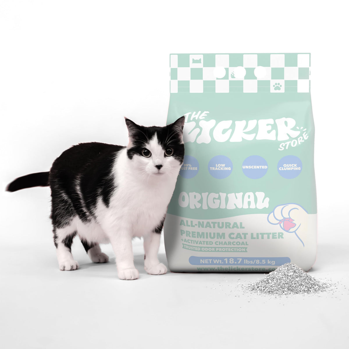Unscented Clumping Bentonite Clay Cat Litter Set of 2 V173