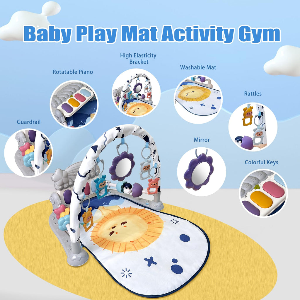 Baby Play Gym Mat and Activity Center with Music and Light P554