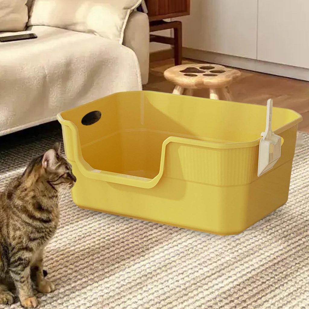 Open Top Cat Litter Tray with High Sides PP F7528