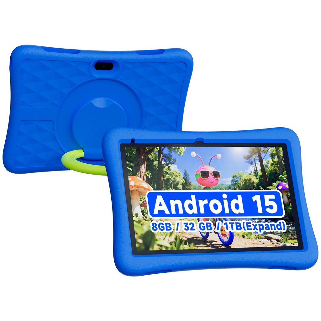 Kids Tablet 10 Inch Android 8GB RAM 32GB ROM Dual Camera 6000mAh with Case S562