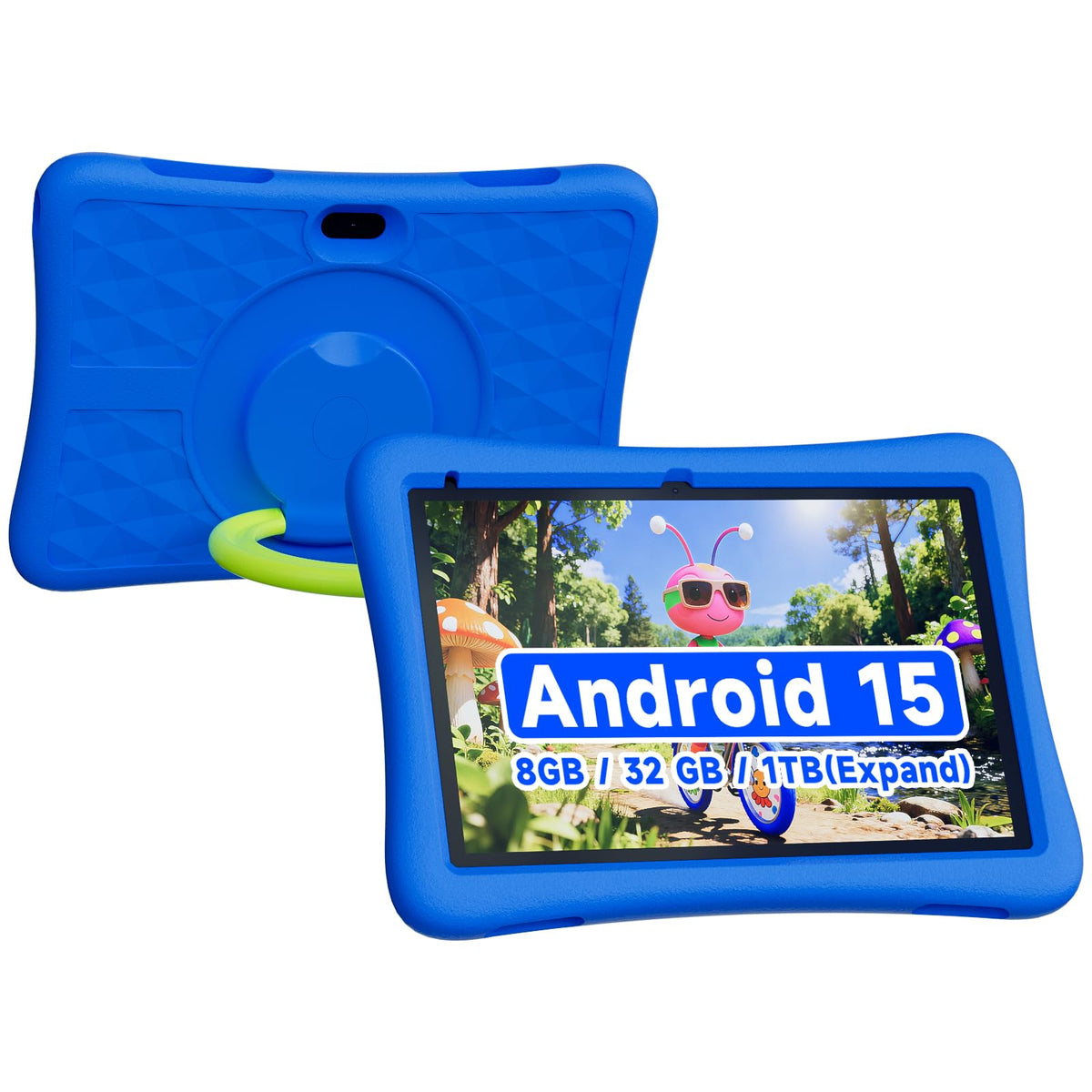 Kids Tablet 10 Inch Android 8GB RAM 32GB ROM Dual Camera 6000mAh with Case S562