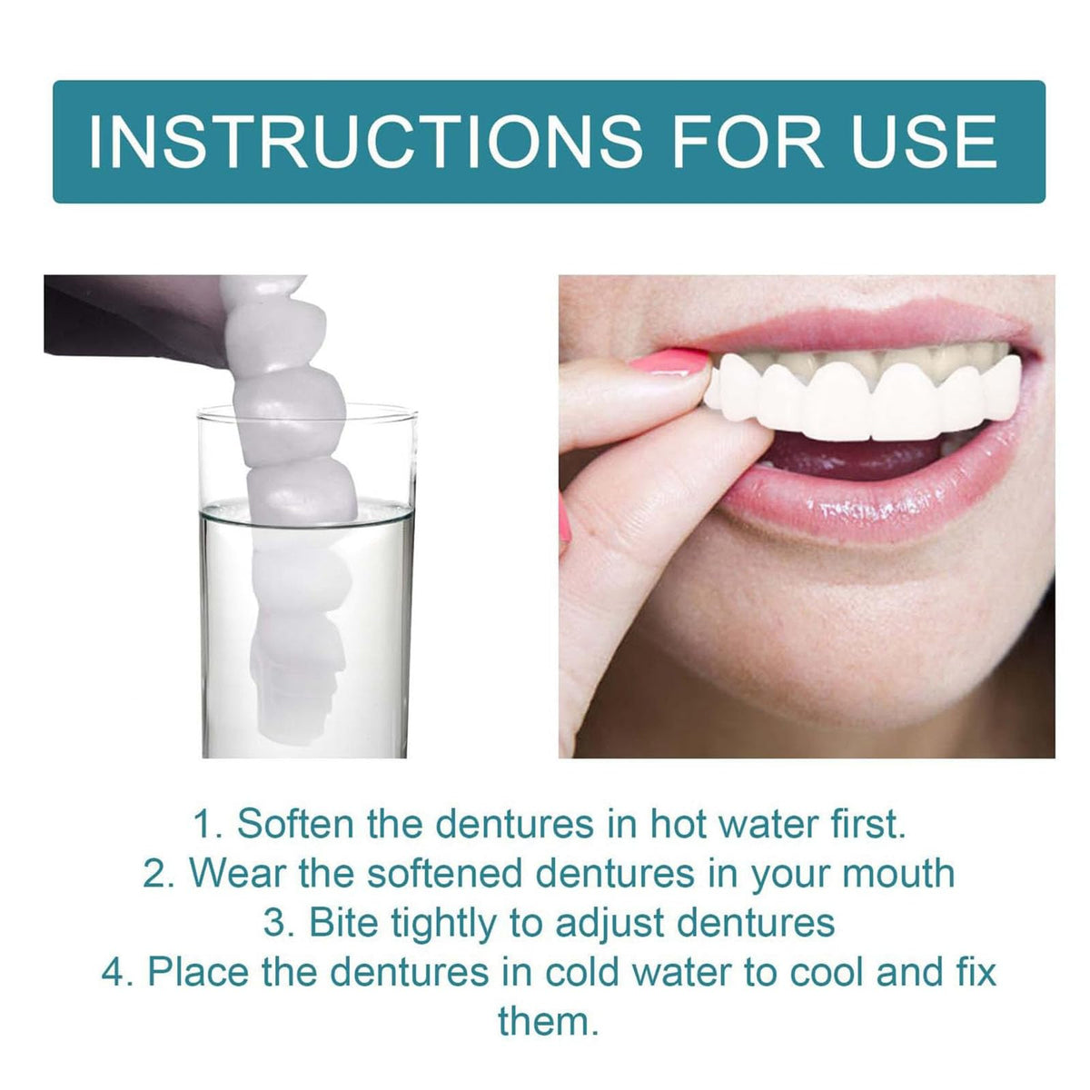 Clip on Veneers Silicone Kit for Both Upper and Lower (3Set) O4052