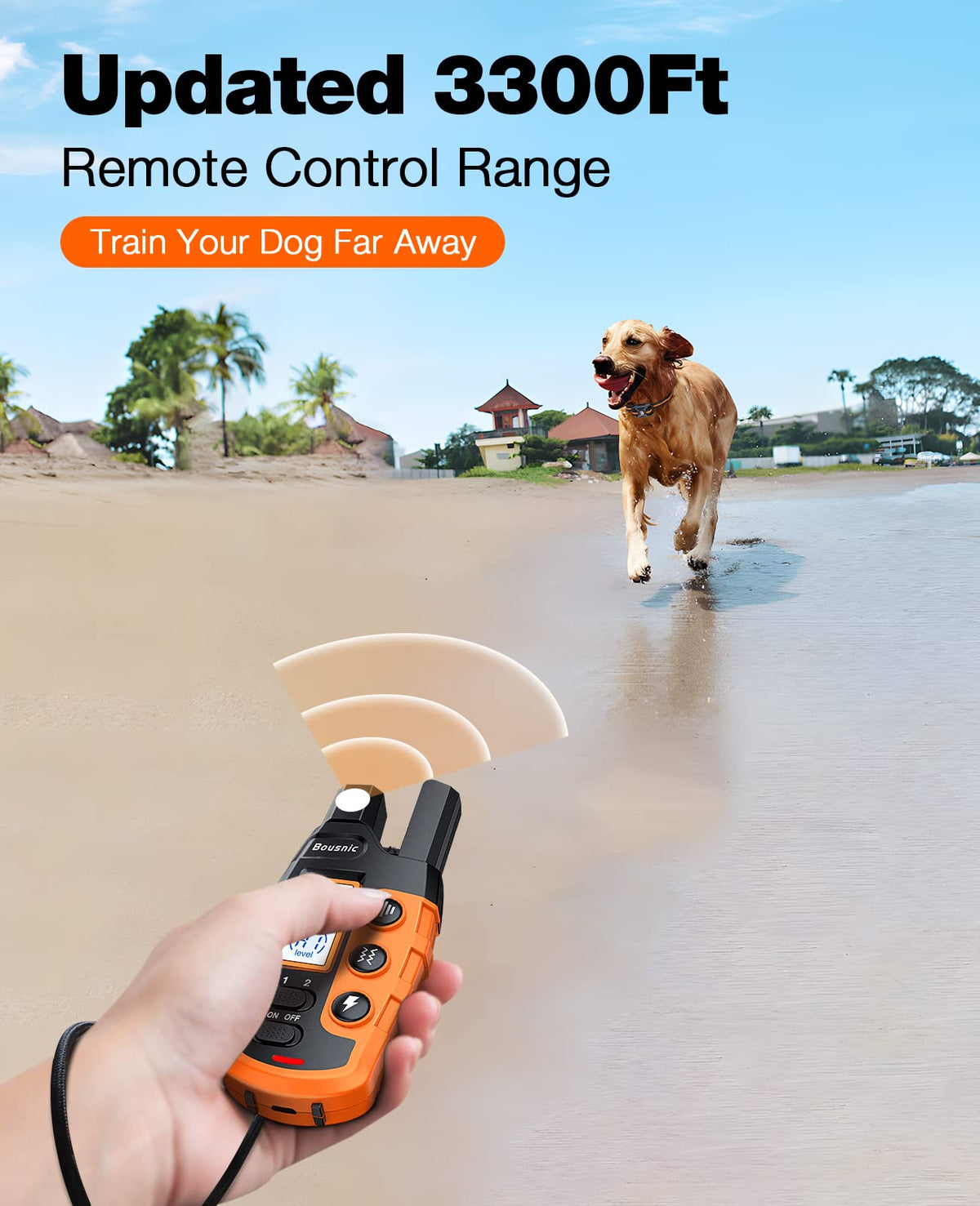 Rechargeable Waterproof Dog Training Collar with Remote Q511