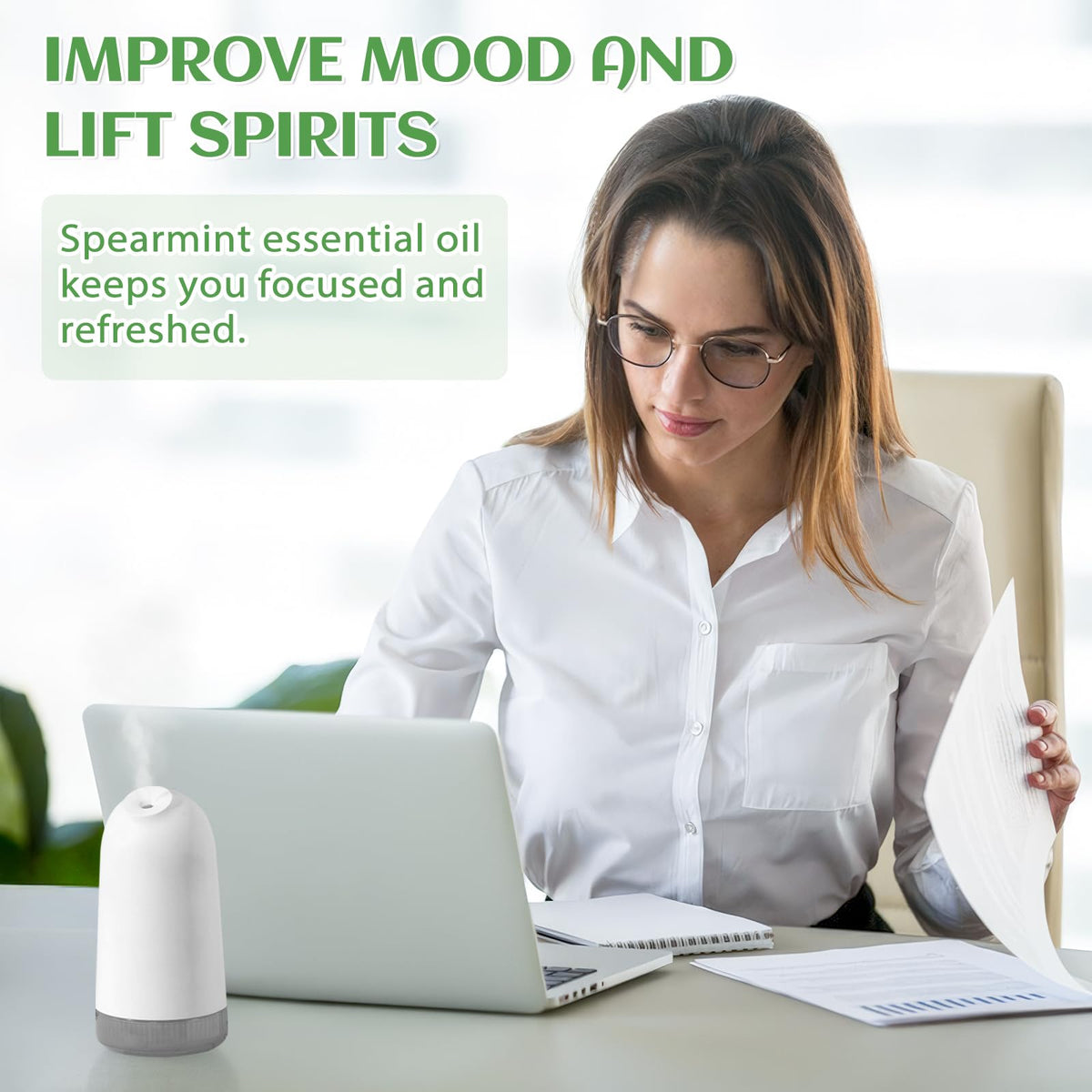 Spearmint and Lavender Essential Oil 4 Fl Oz E92748