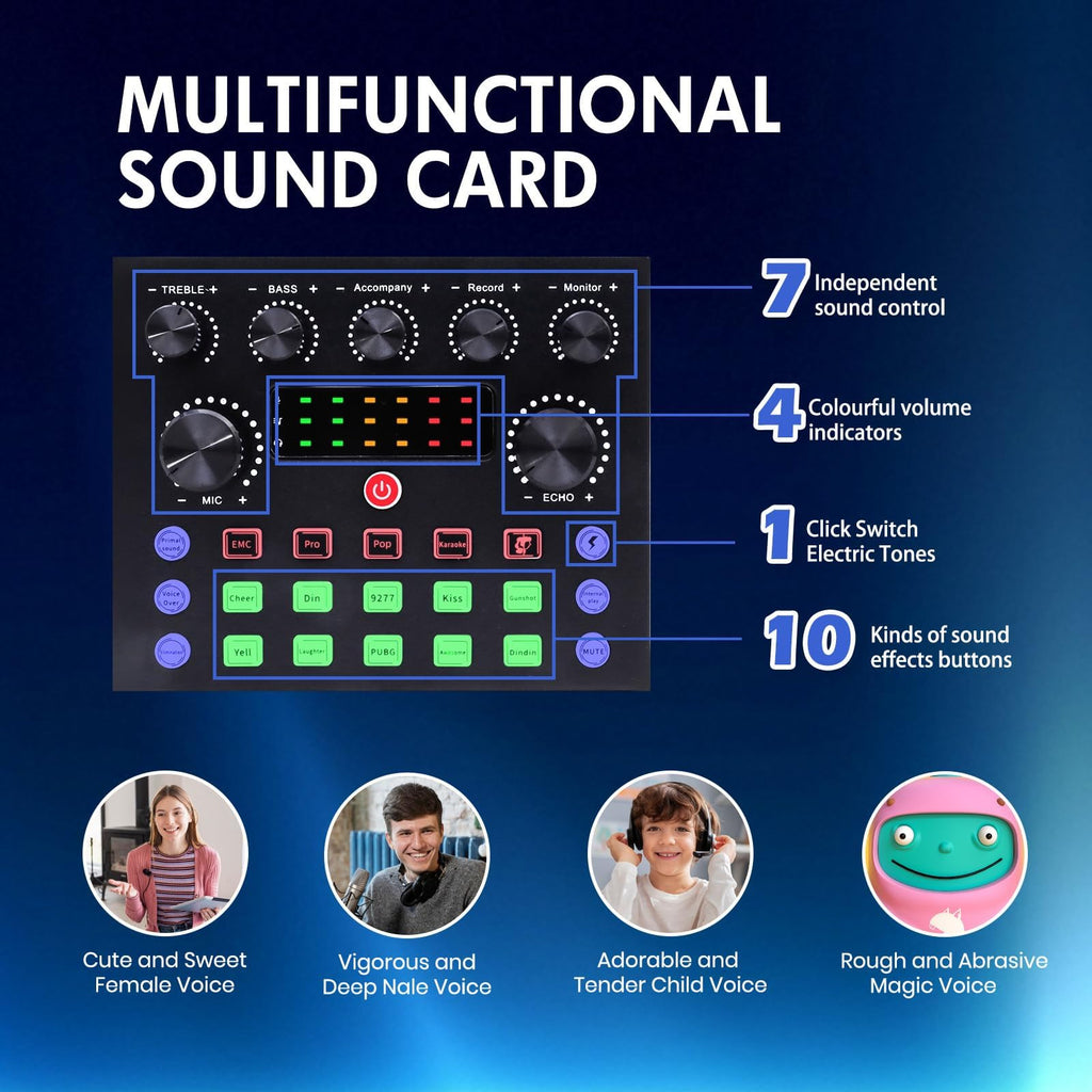 Podcast Equipment Bundle with Voice Changer E1979