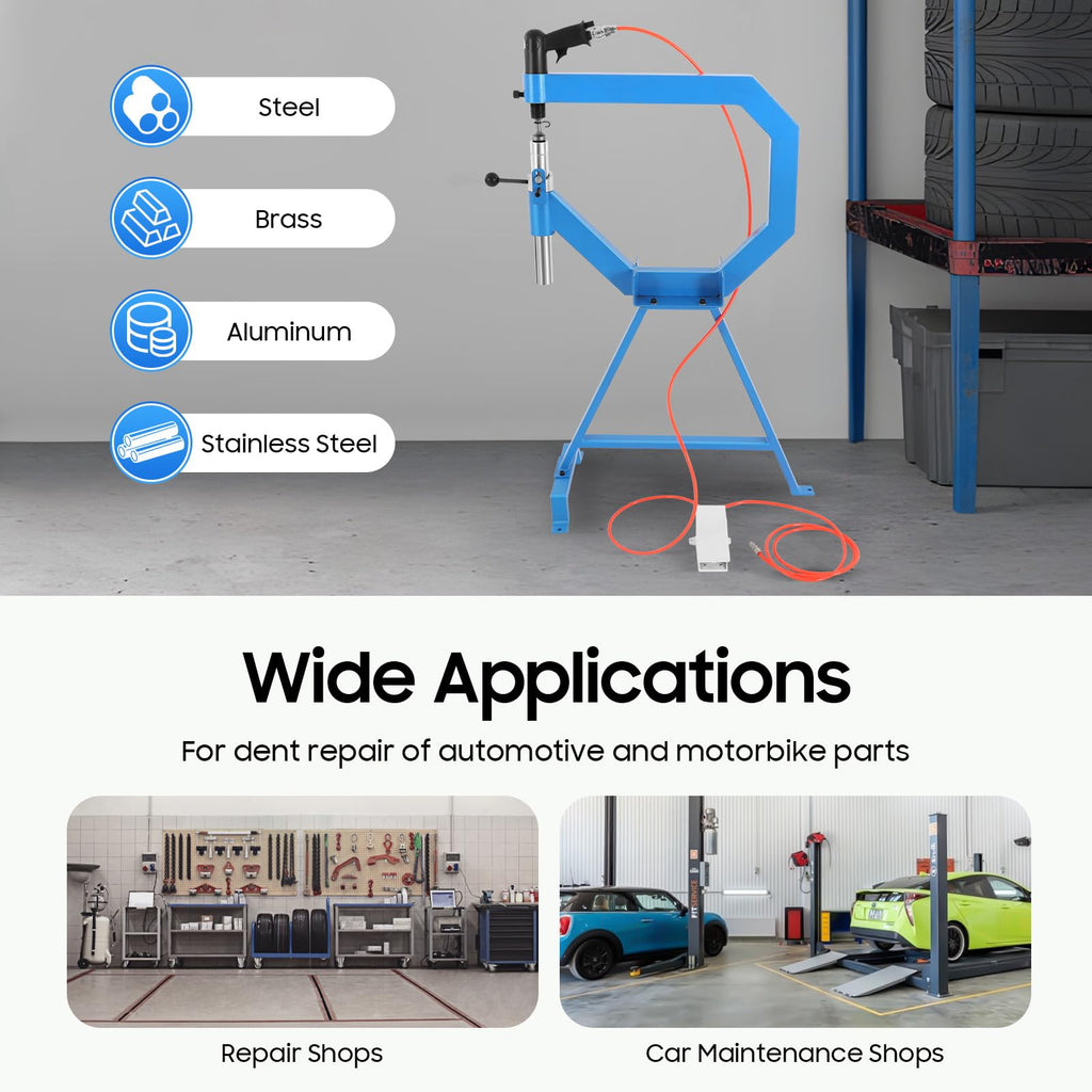Pneumatic Planishing Hammer with Anvil Dies and Pedal E85772