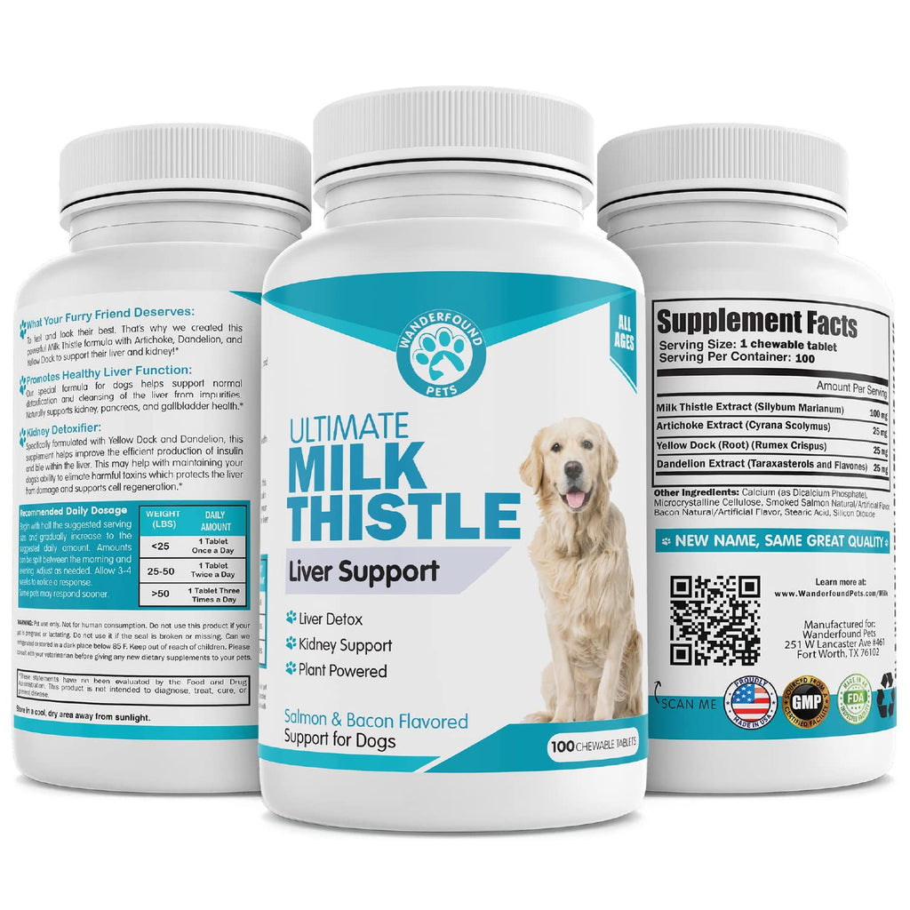 Milk Thistle for Dogs Chewable Tablets L522606