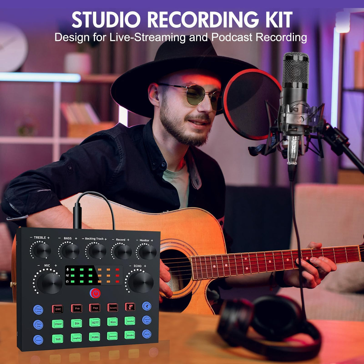 Podcast Equipment Bundle with Voice Changer E1979