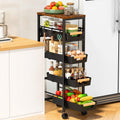 Slim Storage Cart with Wheels T5895
