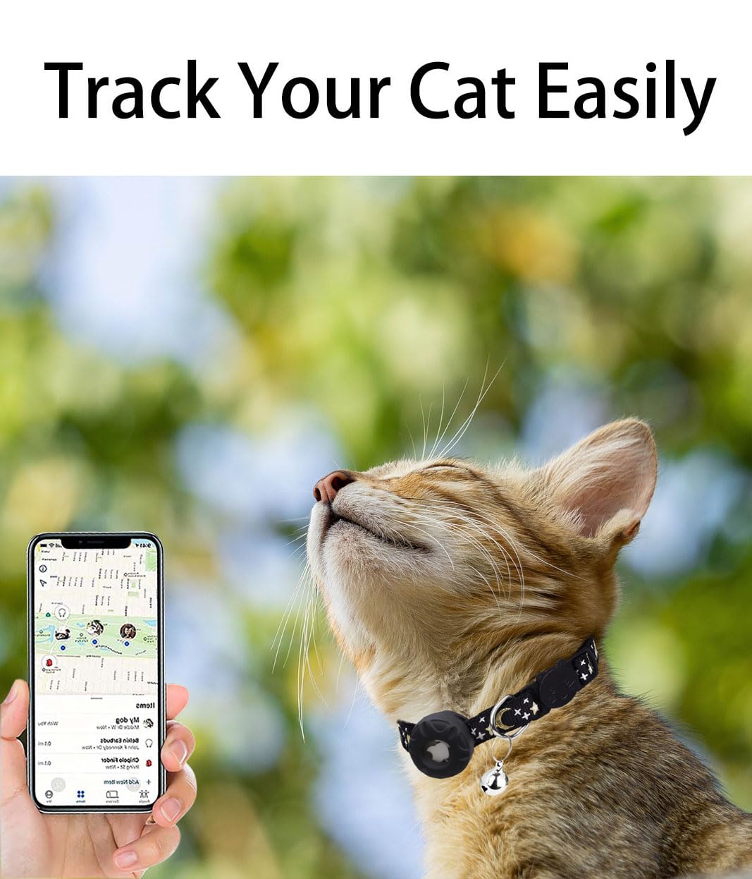 Breakaway Cat Collar with Airtag Holder L6101
