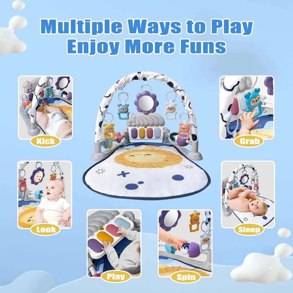 Baby Play Gym Mat and Activity Center with Music and Light P554