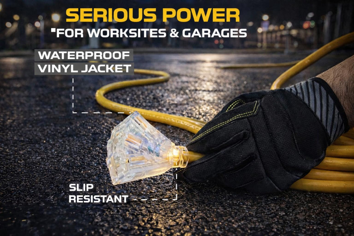 100 ft 10/3 Heavy Duty SJTW Outdoor Extension Cord N548383