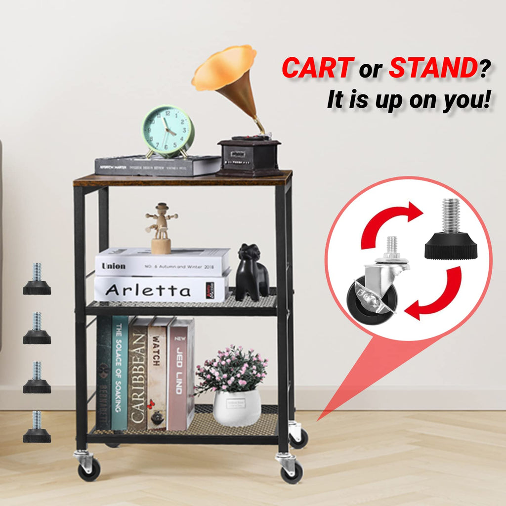 3-Tier Rolling Cart A829273