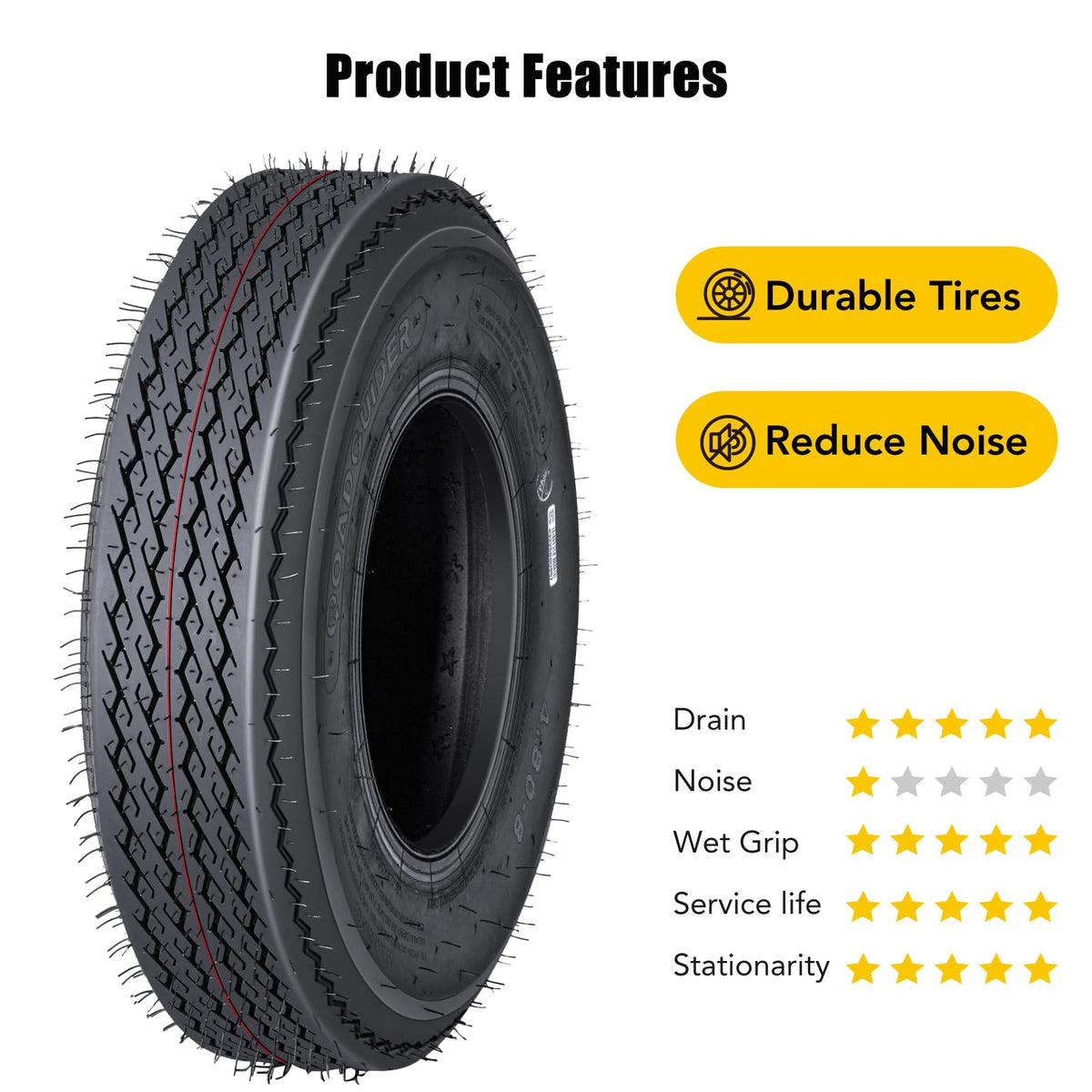 8 Inch Trailer Tires 2 Pack C40541