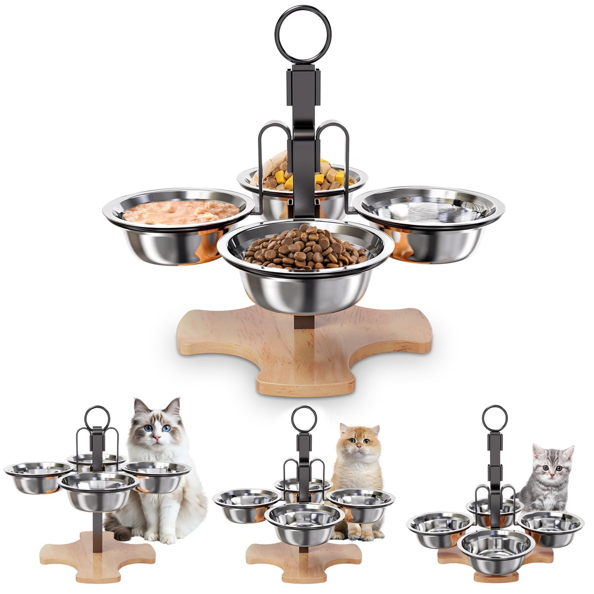 Elevated Cat Bowls with Stand X85613