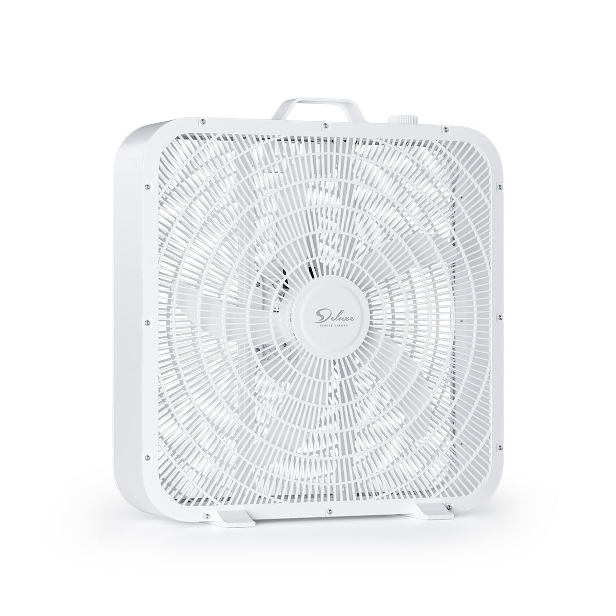 20” White 3-Speed Box Fan with Carry Handle C315