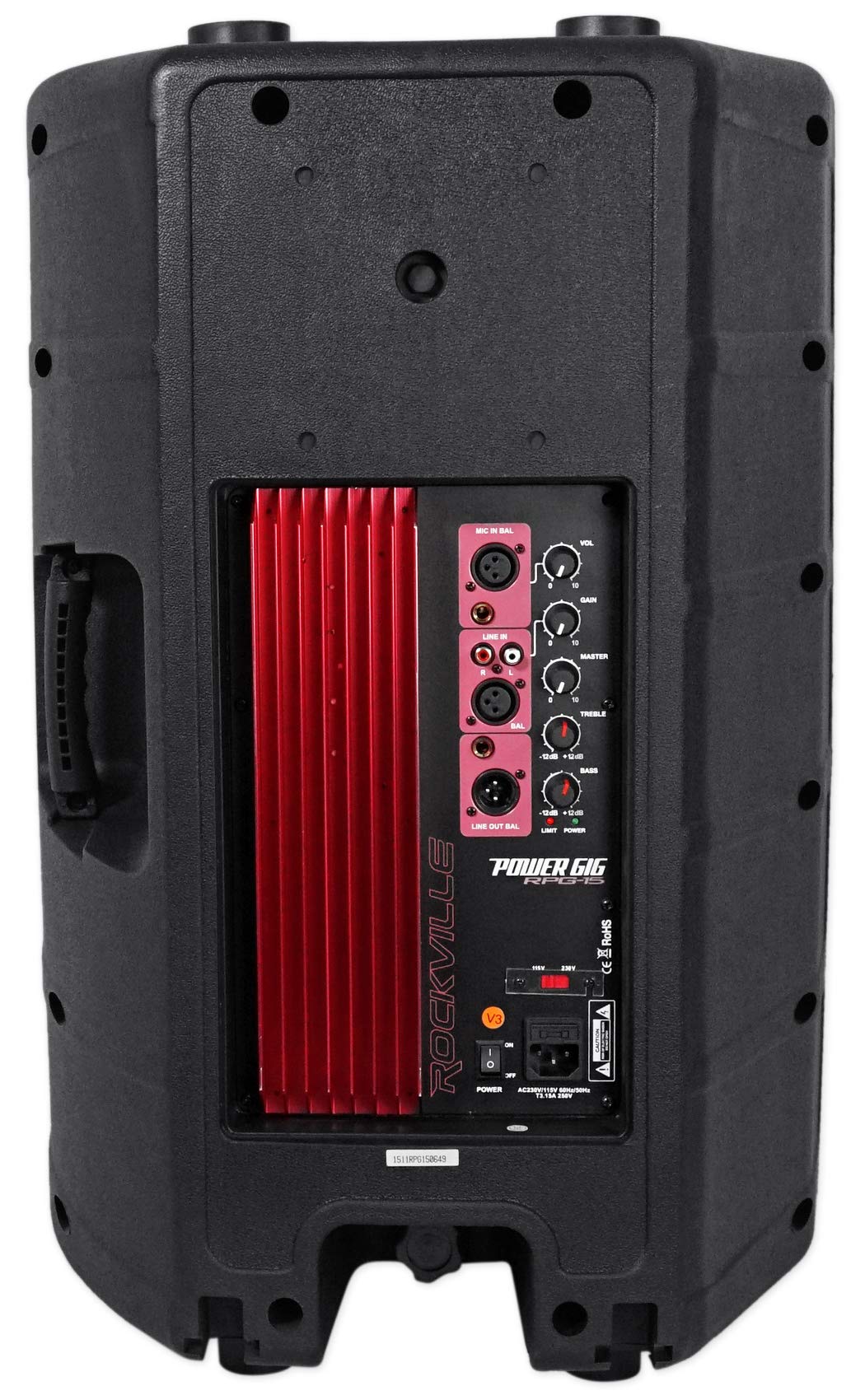 15" 1000W PA Speaker 2-Pack with Mics E97052