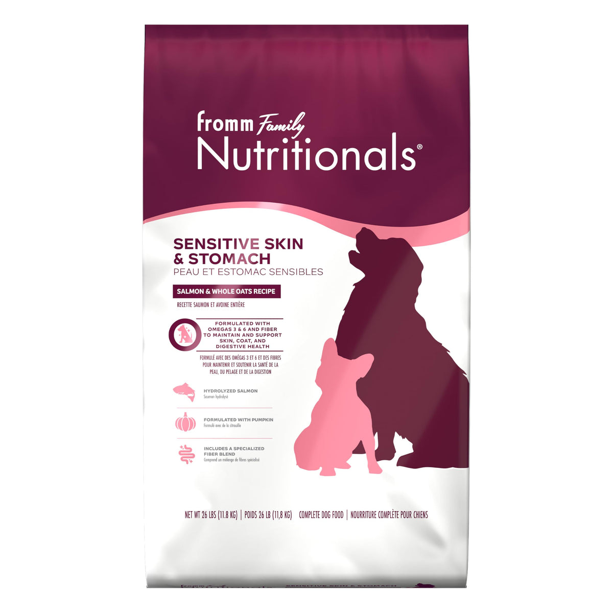 Salmon & Whole Oats Dry Dog Food 26 lb Q1651