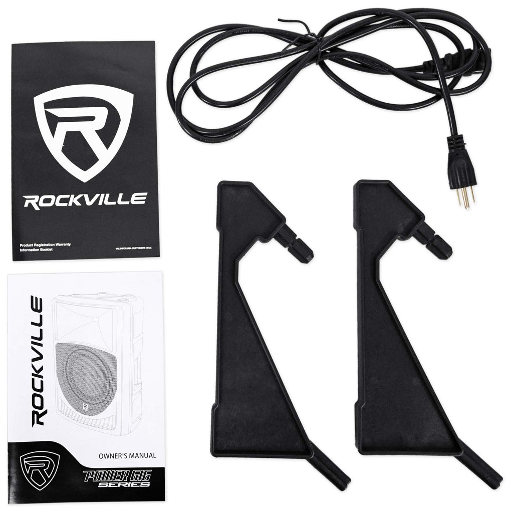 15" 1000W PA Speaker 2-Pack with Mics E97052