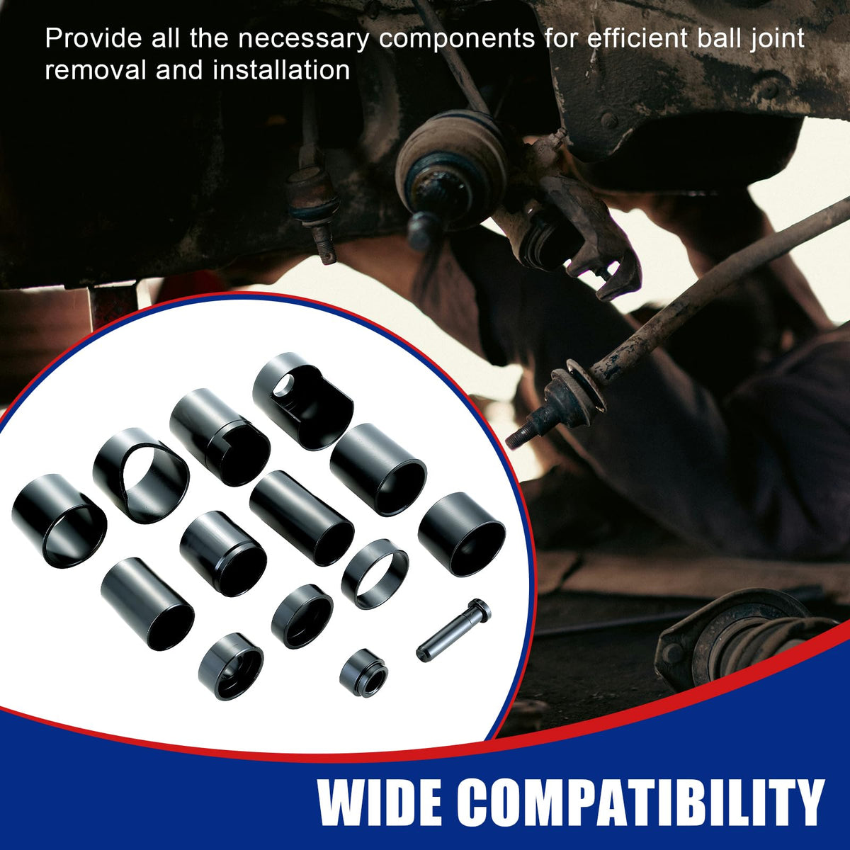 14 Piece Ball Joint Service Adapter Set P9554