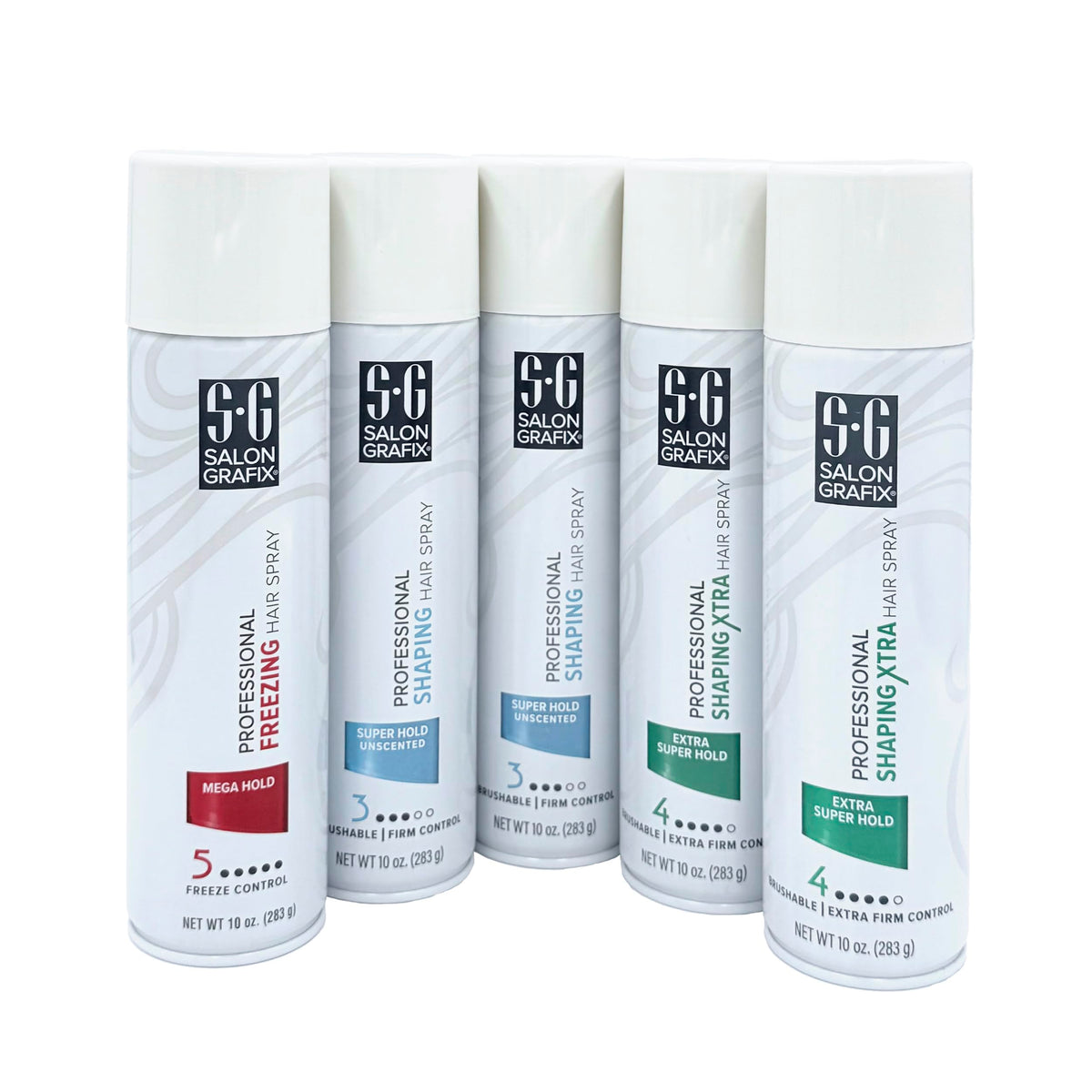 Mega Hold Unscented Quick-Drying Hairspray Pack of 5 I41855