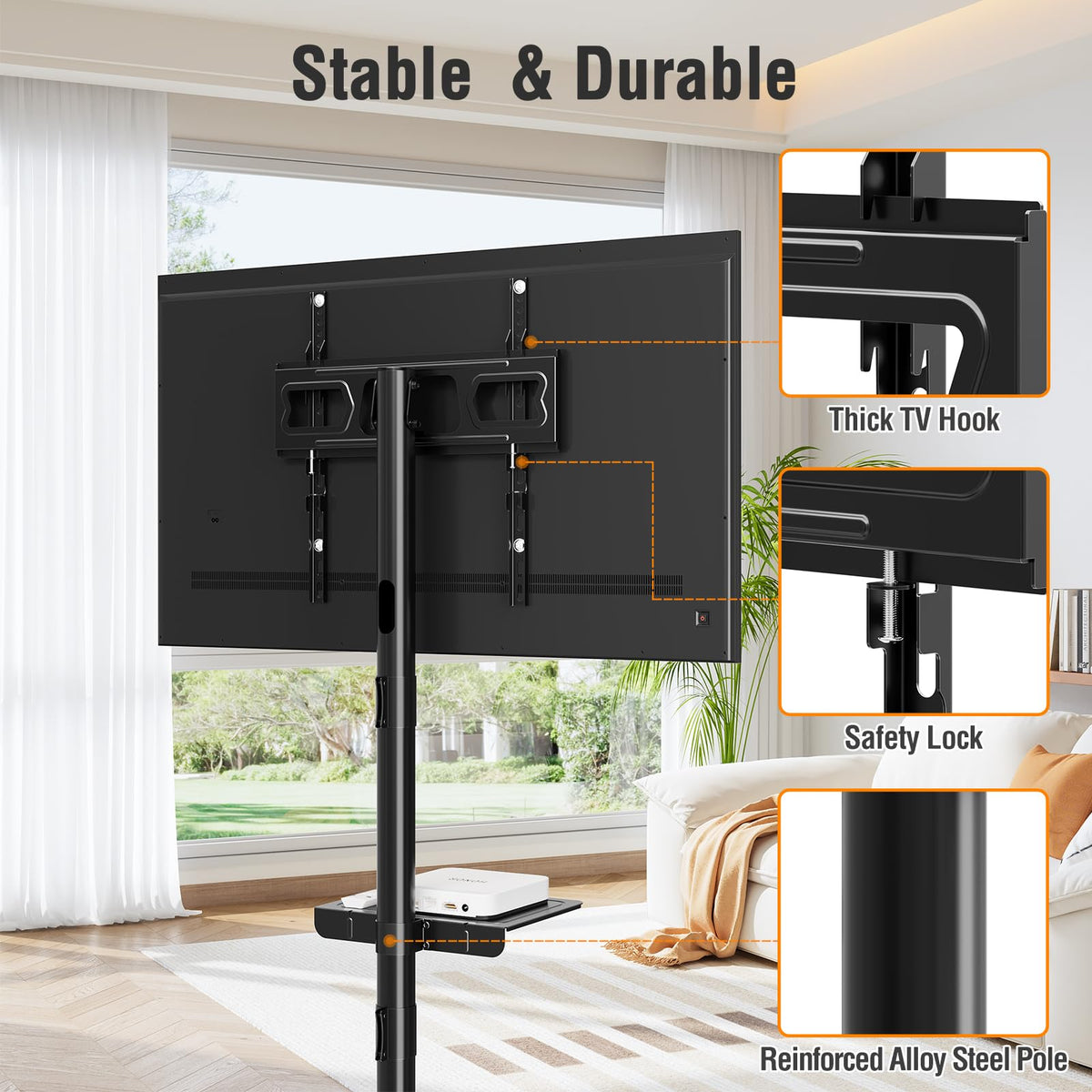 Mobile TV Stand for 23-60" TVs J895416