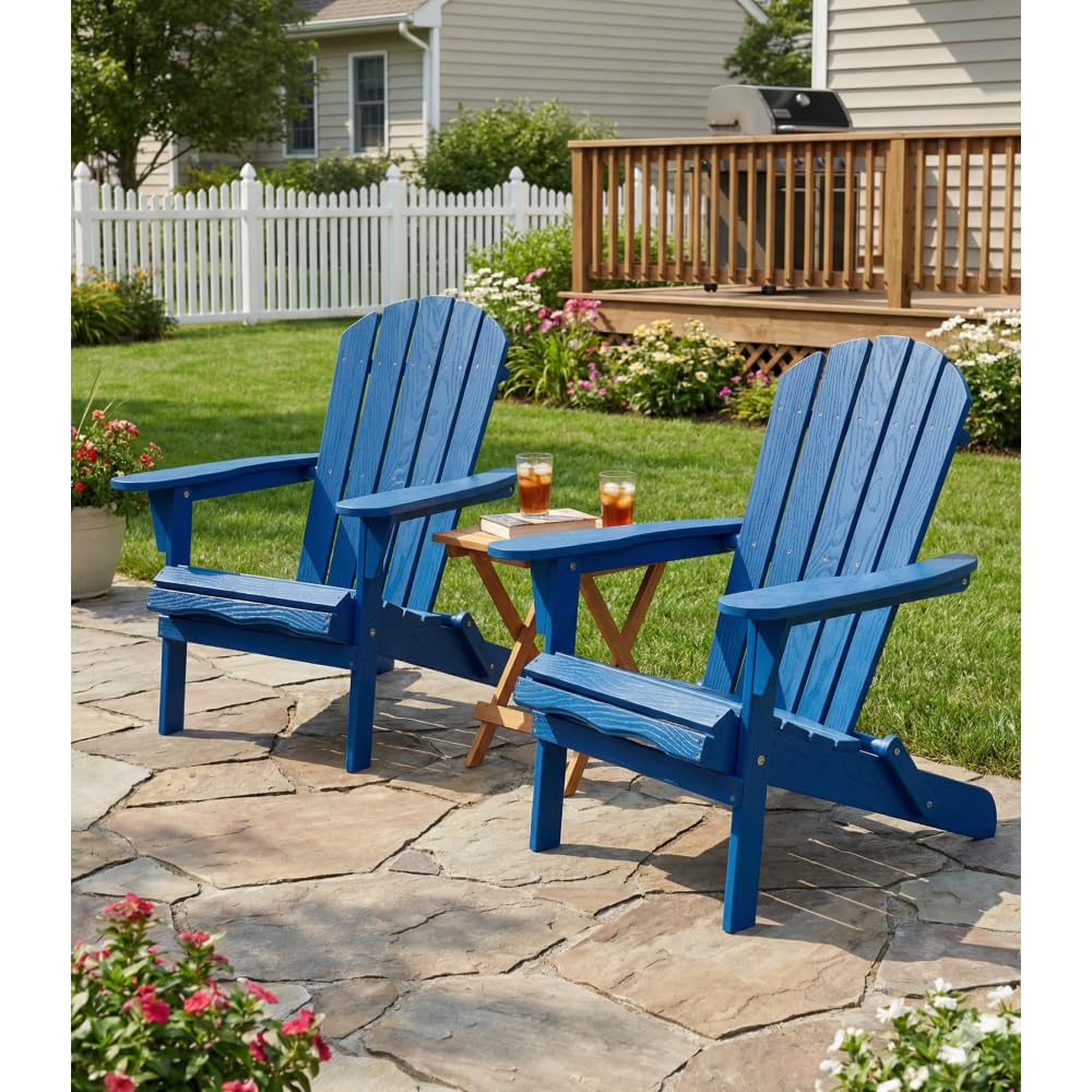 Folding Solid Cedar Wood Adirondack Chair S625