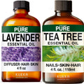 Lavender & Tea Tree Essential Oil Set 2x4 fl oz R7292