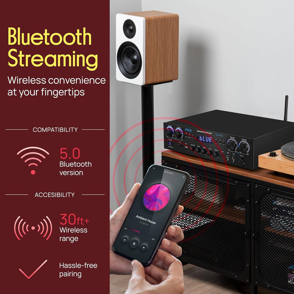 4 Channel 800 Watt Bluetooth Stereo Receiver T747548