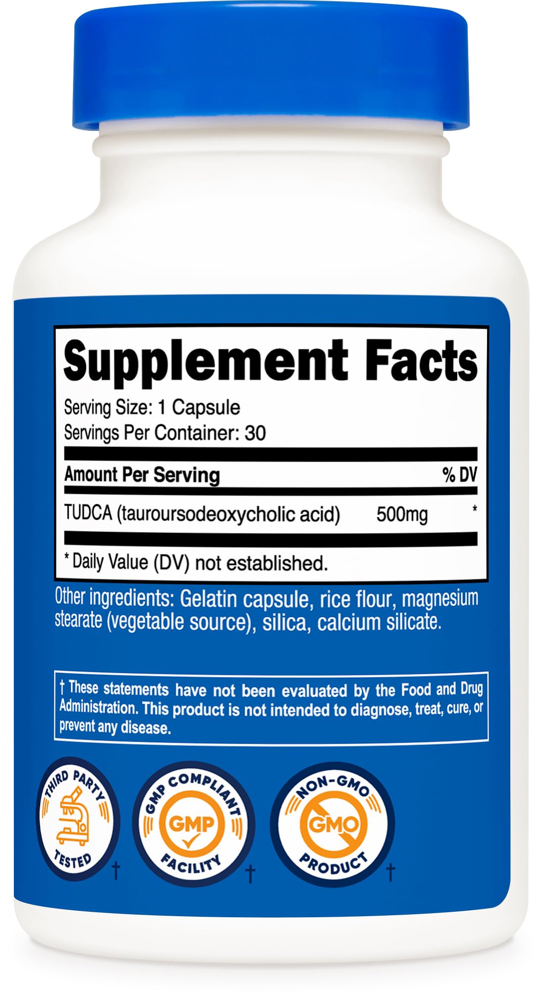 Tudca 500mg 30 Capsules Gluten Free D946438