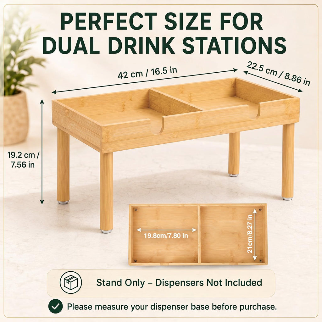 Bamboo Drink Dispenser Stand S99866