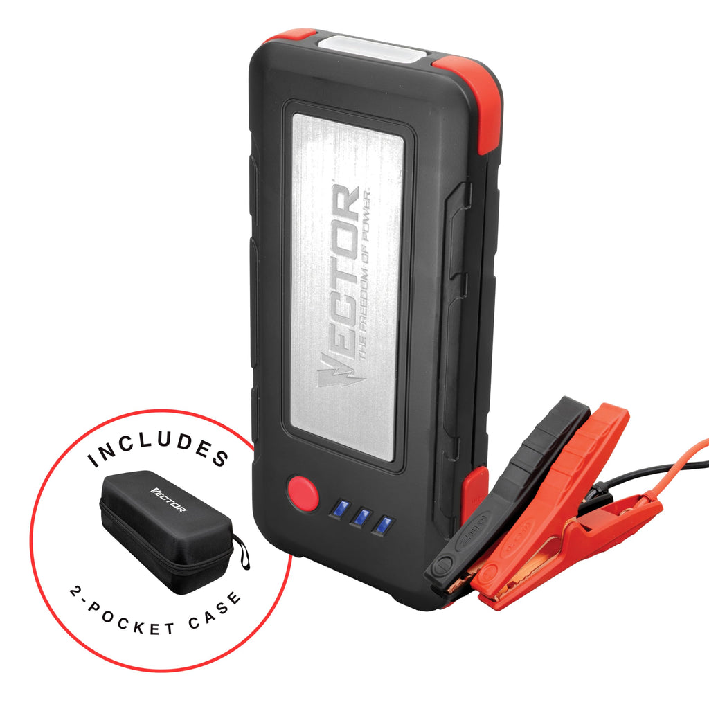 1600 Peak Amp Lithium Jump Starter with USB Power Bank Y727134