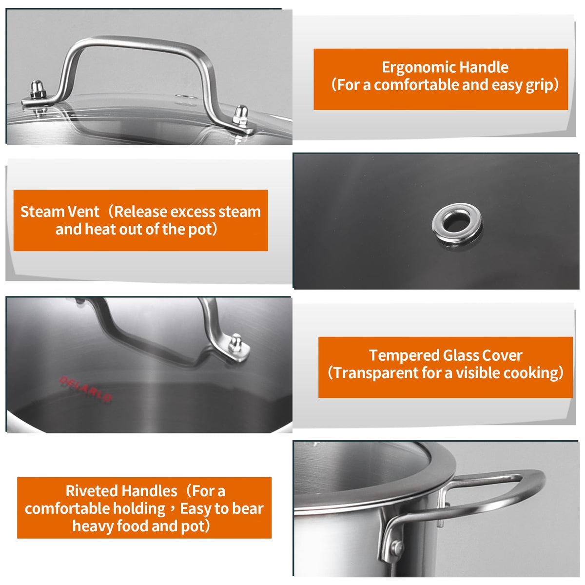 8 Quart Stainless Steel Stock Pot R654502