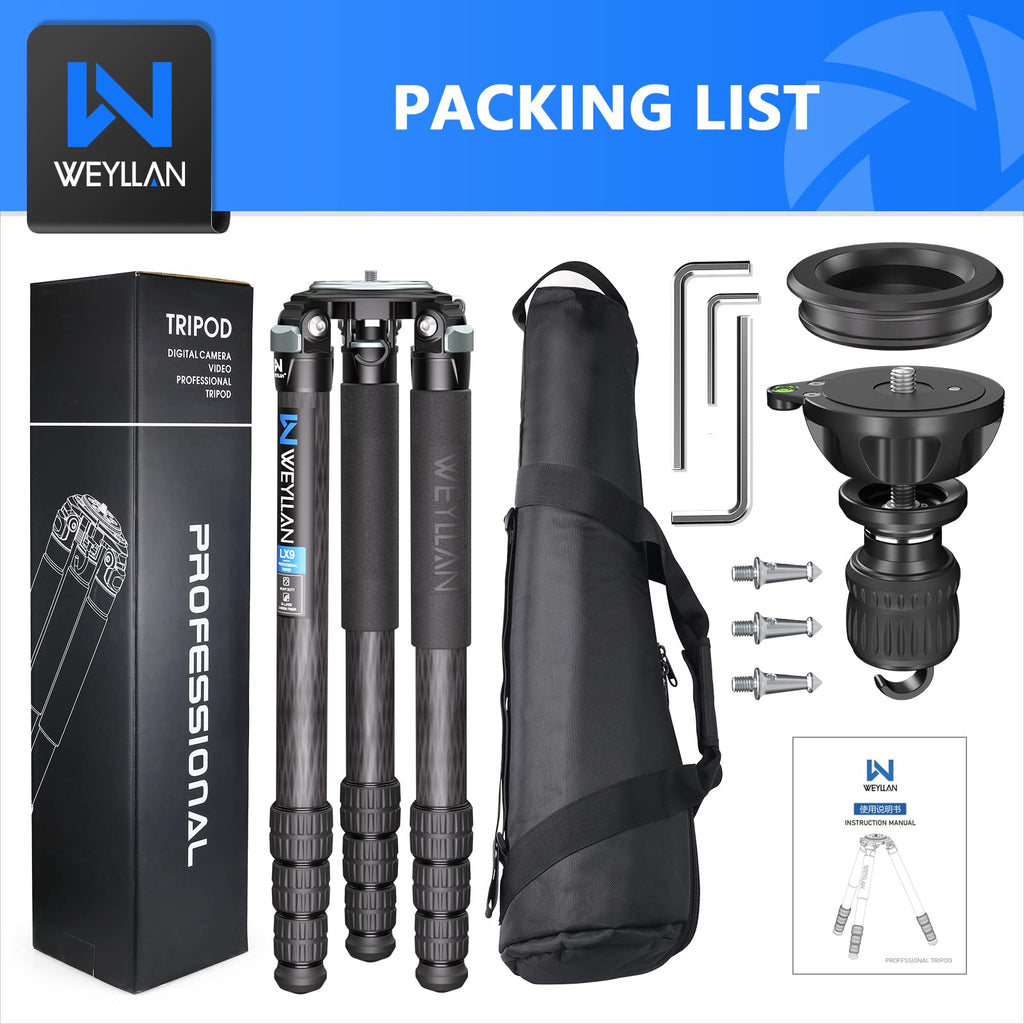 Carbon Fiber Tripod with 75mm Bowl and Adapter W99108