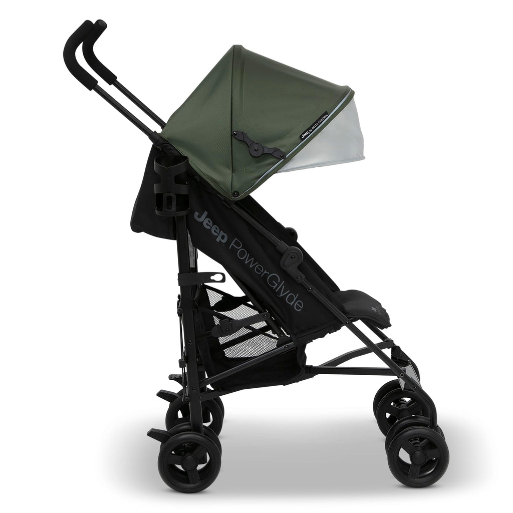 Lightweight Travel Stroller with Compact Fold, 3-Position Recline, Olive Green A85273