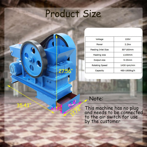 220V 2.2KW Stone Crusher Machine R84629