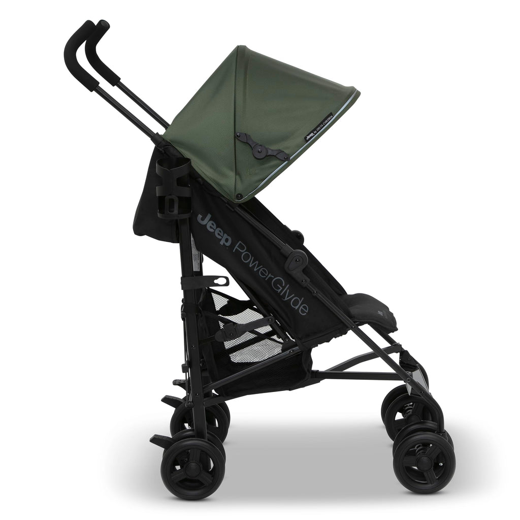 Lightweight Travel Stroller with Compact Fold, 3-Position Recline, Olive Green A85273
