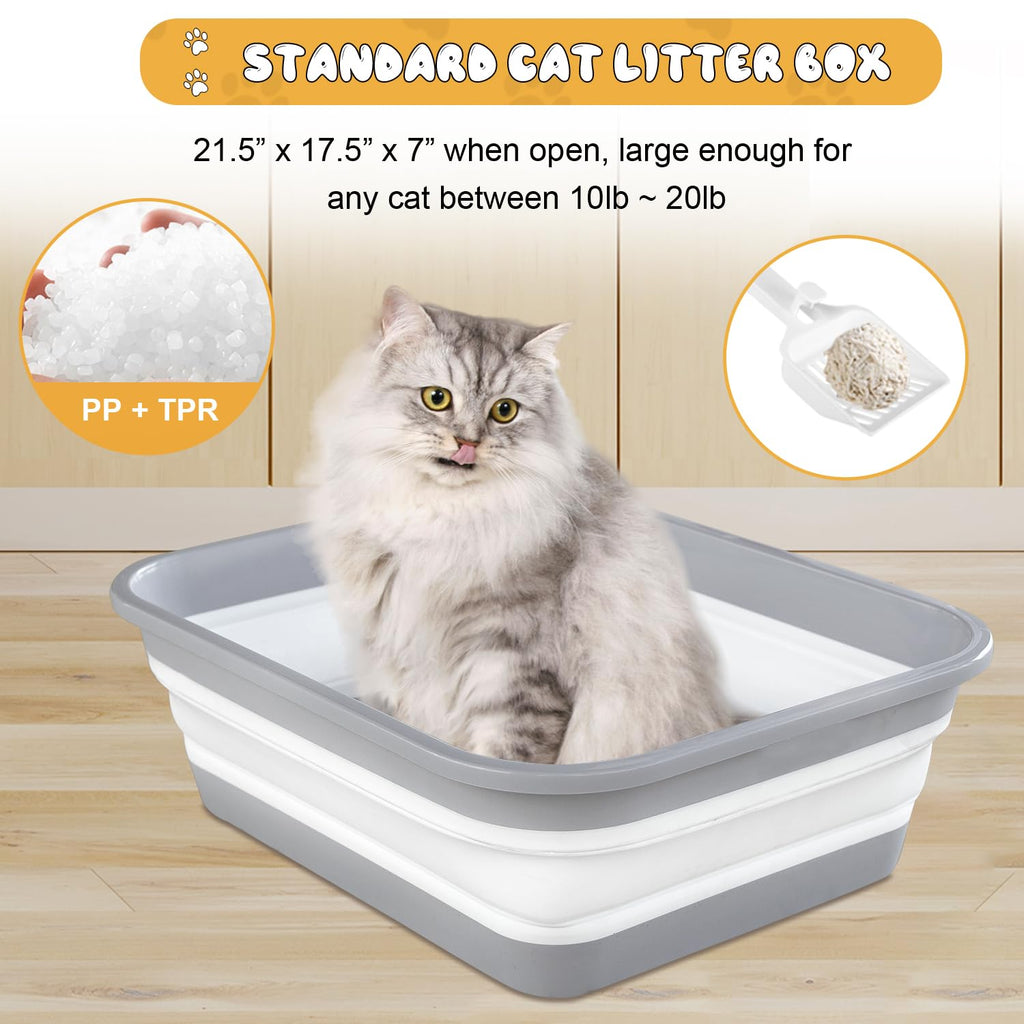 Collapsible Open Cat Litter Box M623