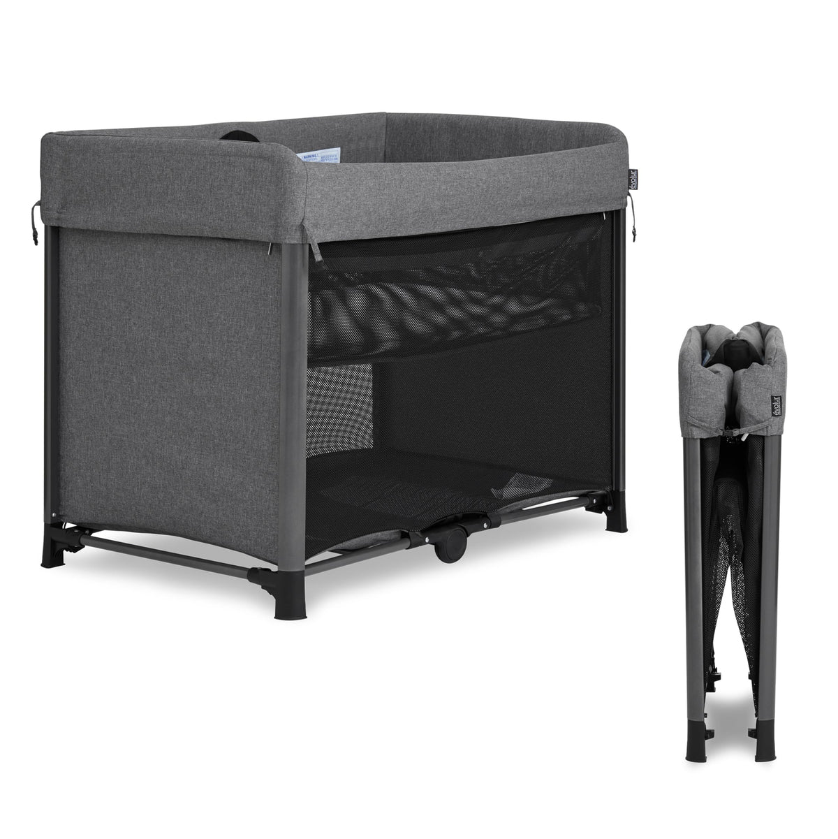 Portable Playard with Instant Fold and Bassinet, Grey T866