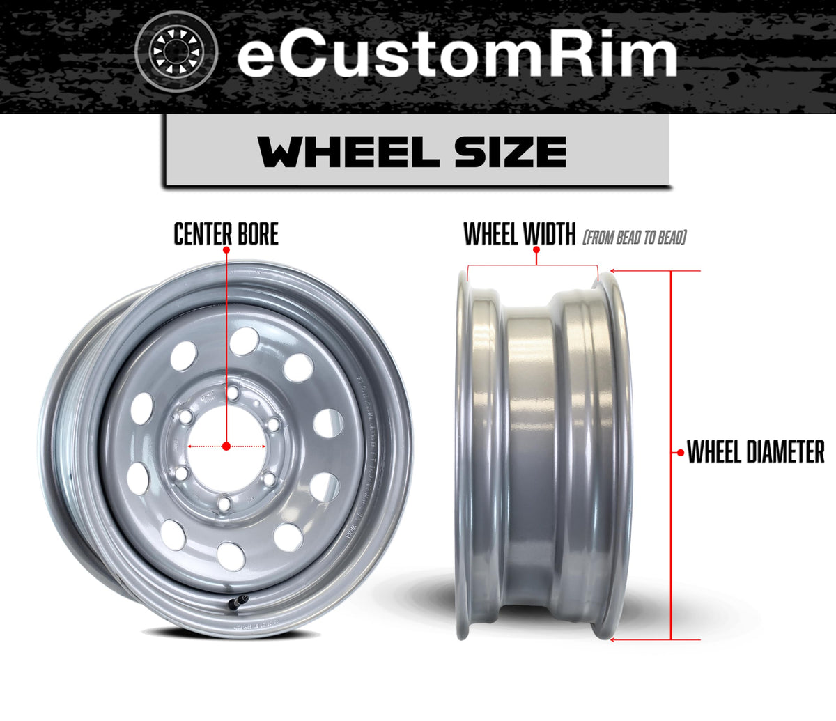 2-Pack Trailer Tire Rim Assembly 4.80-12 5 Lug Black V3535