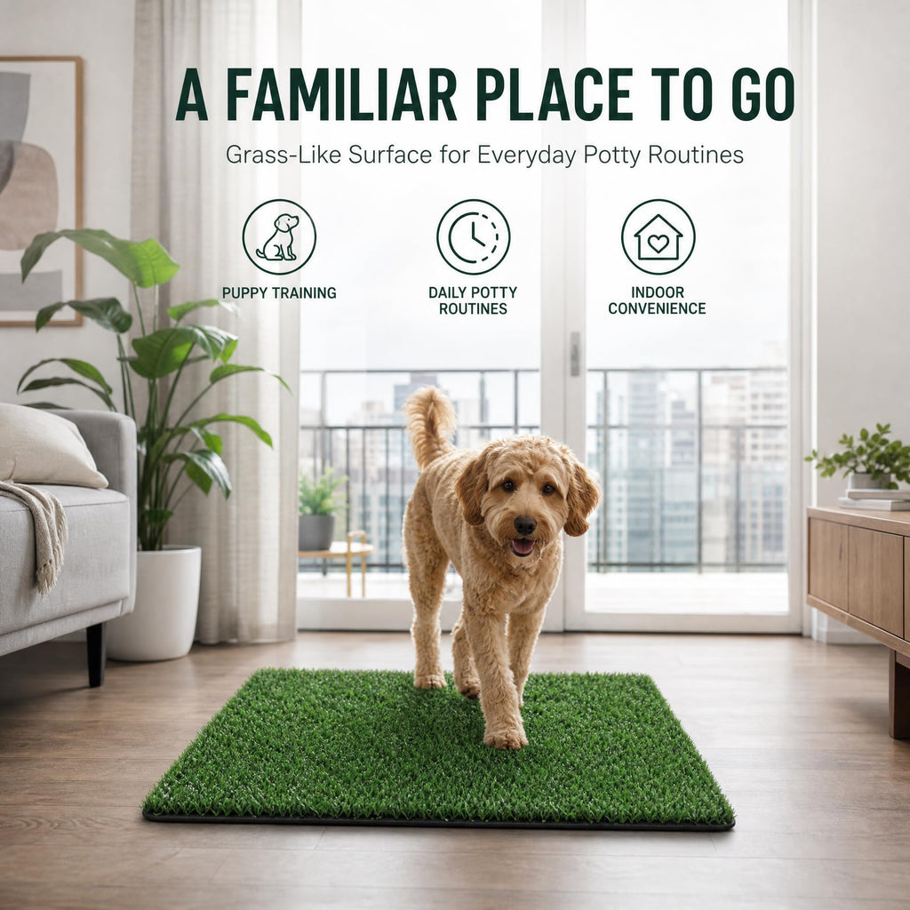 Dog Potty Grass Pads, 3 Pack, 25 x 20 in Replacement Turf X19190