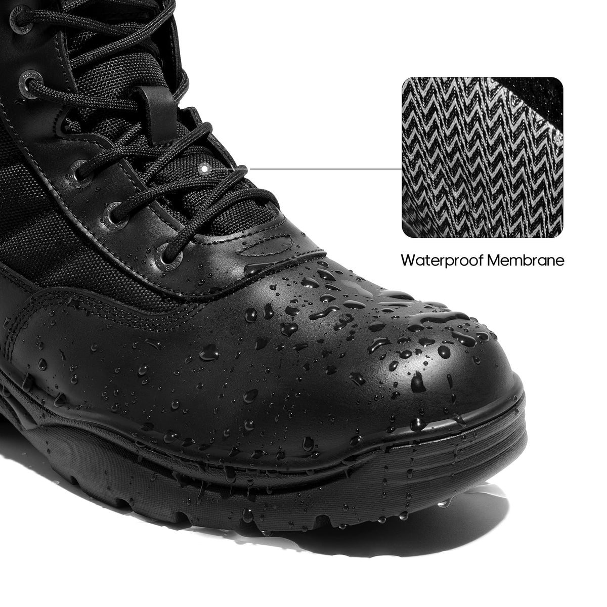 Waterproof Military Work Boots 6 Inch Y681