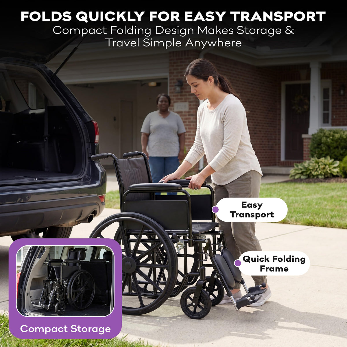 Heavy Duty Bariatric Wheelchair 700lb 30” Seat Width U617