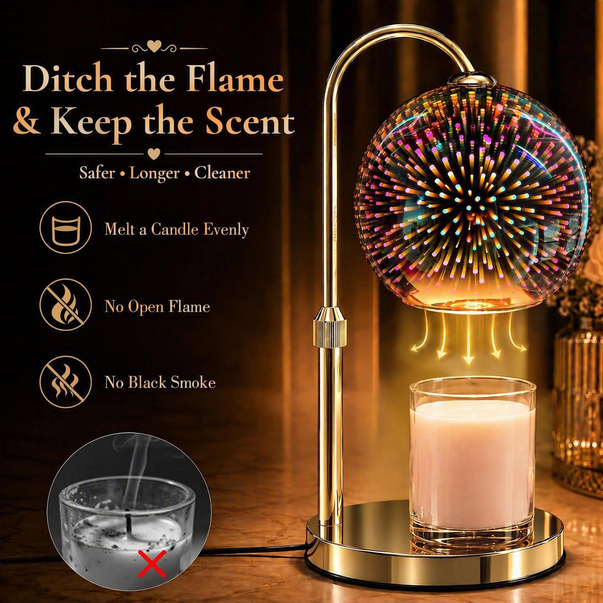 Candle Warmer Lamp Dimmable Timer U456905