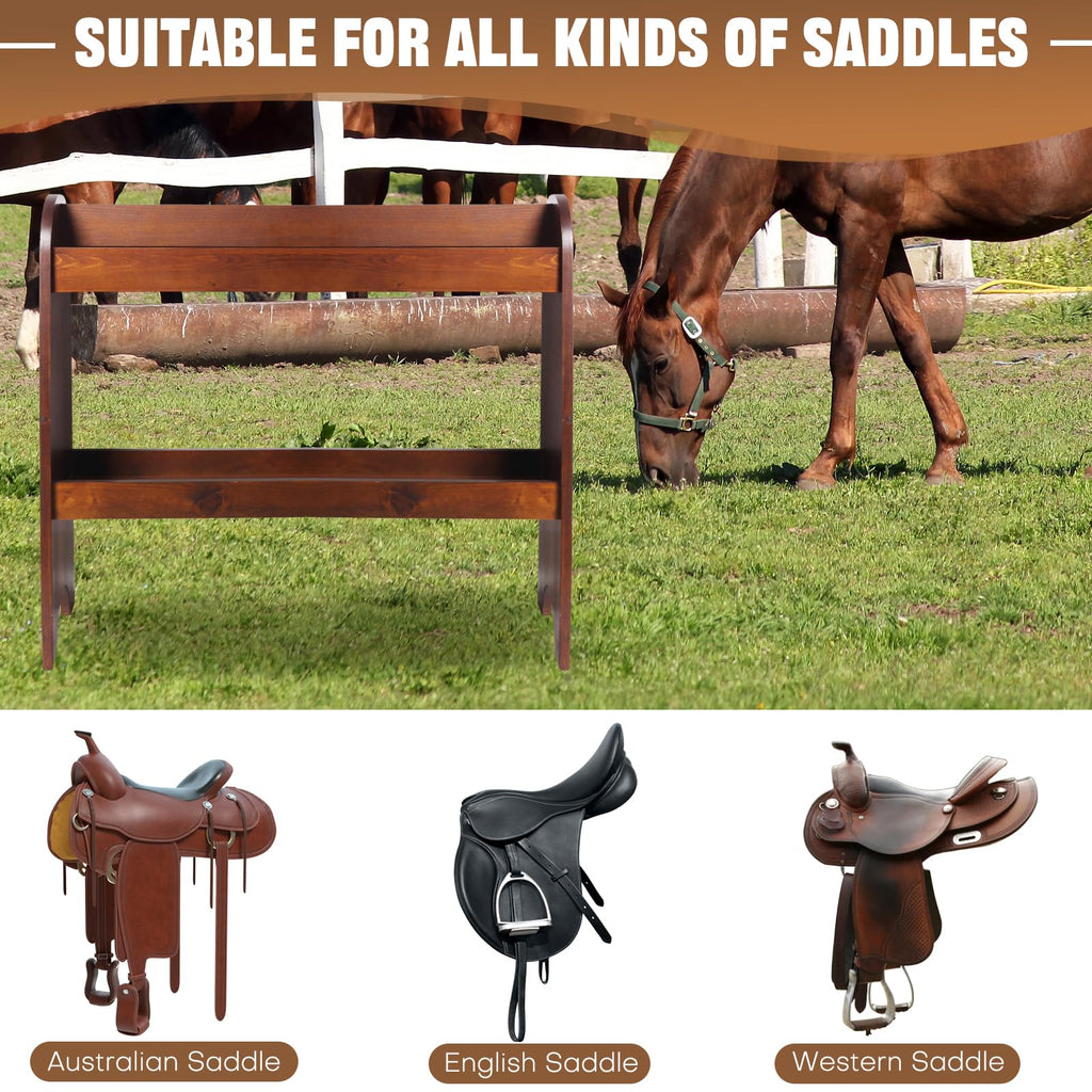 Solid Wood Saddle Rack K819