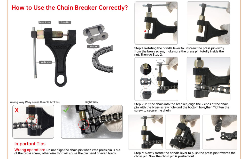 Chain Breaker Link Removal Tool L419