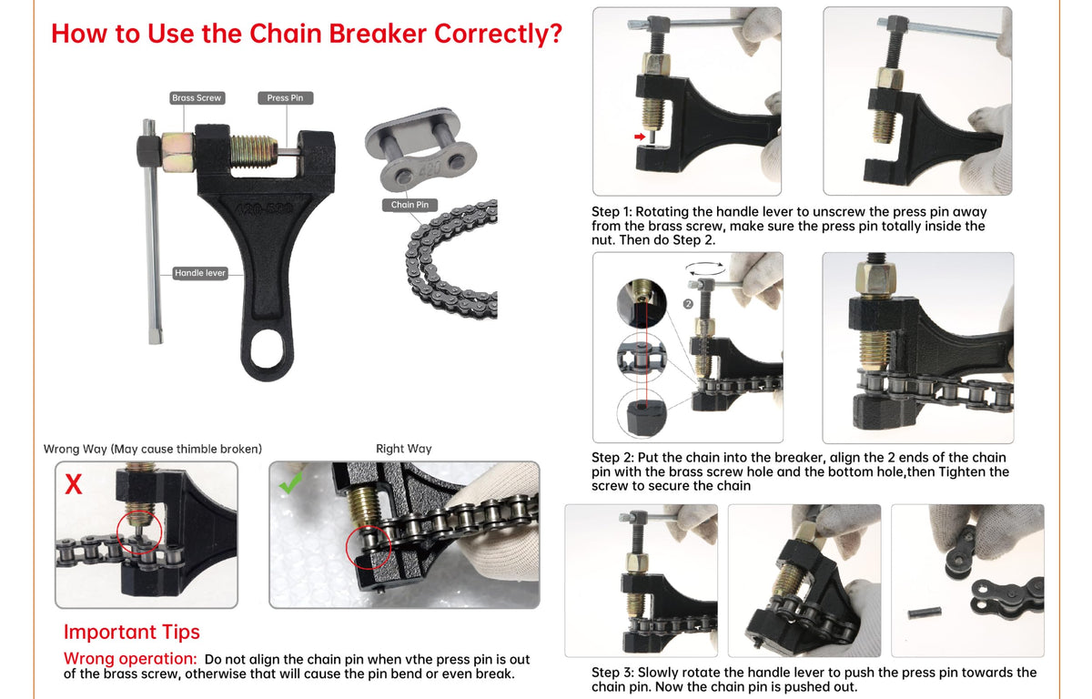 Chain Breaker Link Removal Tool L419