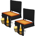 Black Heated Folding Stadium Seat L457290